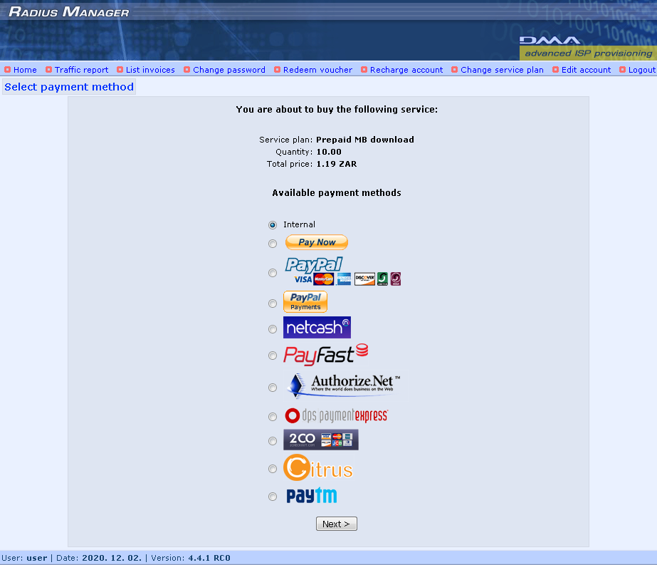 DMA Radius Manager v 4.9.1 - Image 9