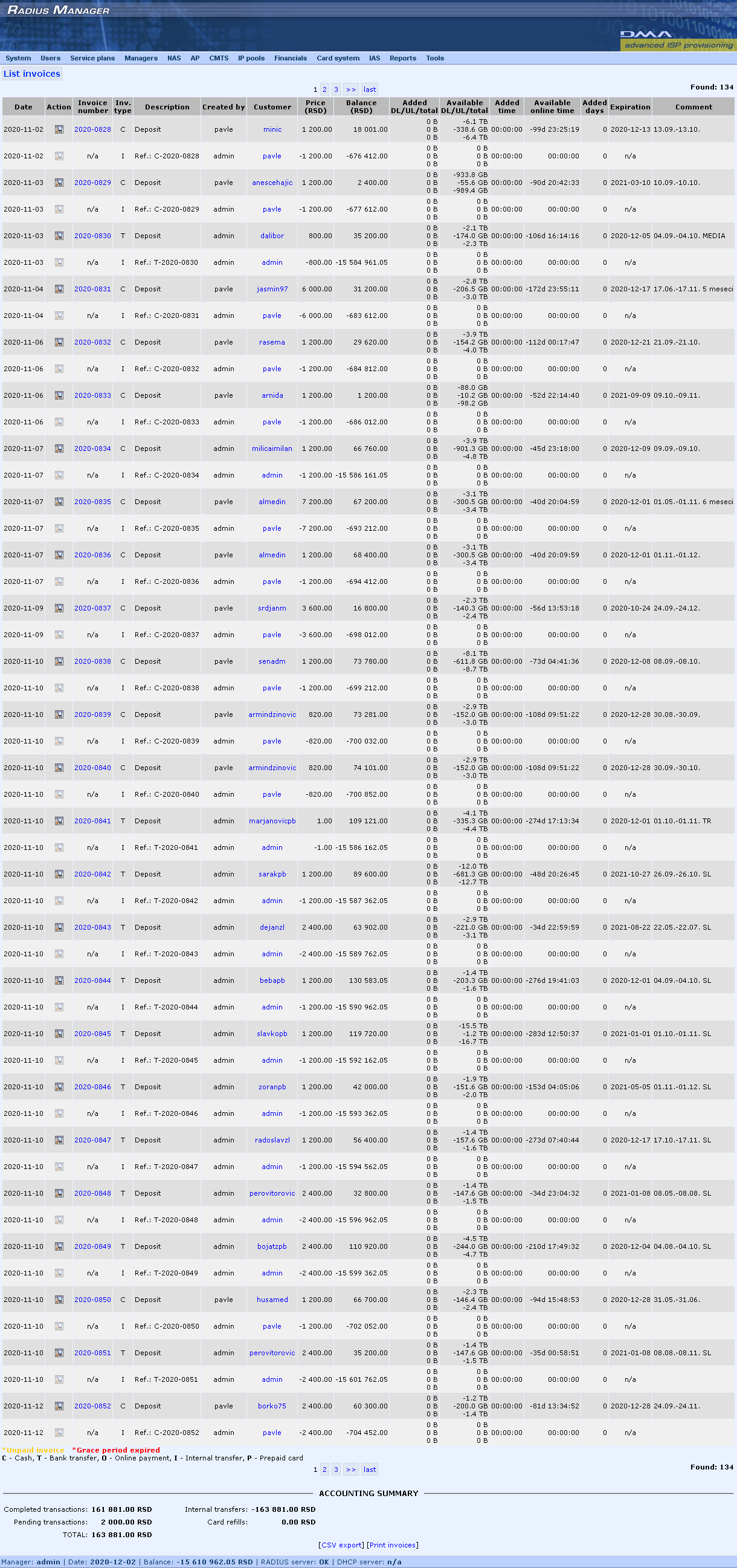 DMA Radius Manager v 4.9.1 - Image 13