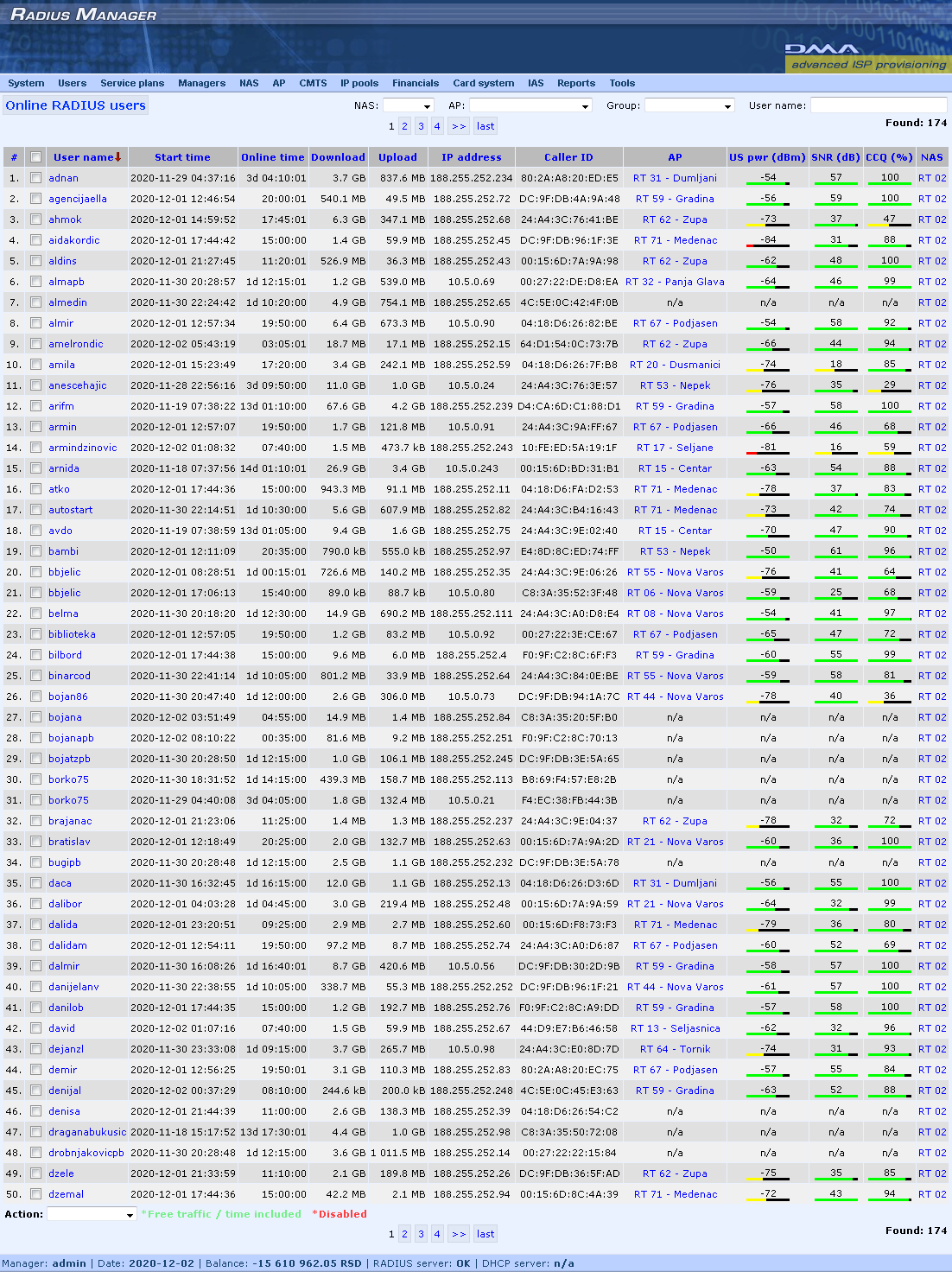 DMA Radius Manager v 4.9.1 - Image 19
