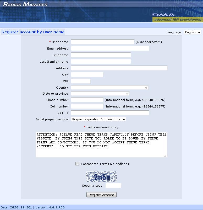 DMA Radius Manager v 4.9.1 - Image 8